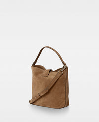 LEXIE small bucket bag - Suede Tan