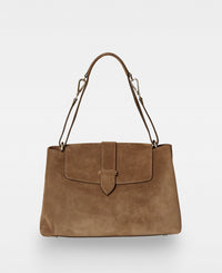 CATHRINE working shoulder bag - Suede Tan