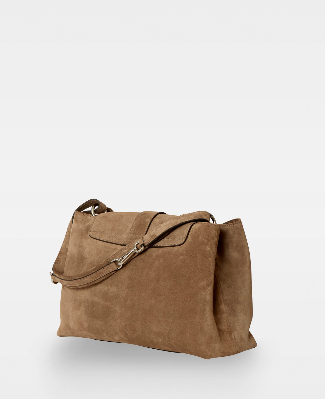 CATHRINE working shoulder bag - Suede Tan