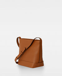 EDITH Small Bucket Bag - Cognac